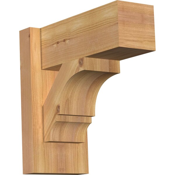 Ekena Millwork Balboa Block Smooth Outlooker, Western Red Cedar, 5 1/2"W x 12"D x 12"H OUT06X12X12BOA05SWR - main